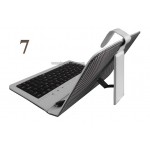 Чехол-клавиатура 7 белая(micro USB) для планшетов семь дюймов 